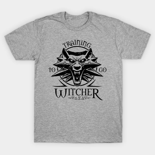 Training to go Witcher T-Shirt by skilfulstarship